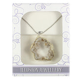 Rough Amethyst Point Pendant silver-plated-mineral-pendants