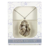 Rough Amethyst Point Pendant silver-plated-mineral-pendants