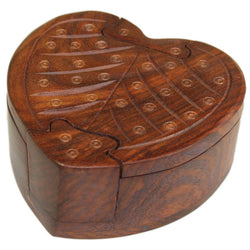 Round Heart Puzzle Box sheesham-wood-puzzle-bozes ,mother-s-day ,valentine-s-day