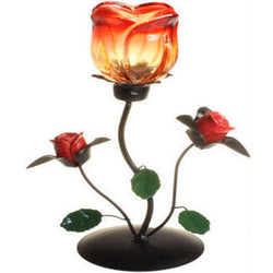 Single Rose Standing Romantic Candle Holder candles ,romantic-candle-holders