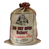 Santa Sack - Do Not Open Before  christmas ,xmas-santa-sacks