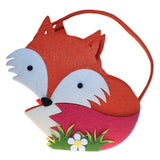 Felt Gift Bag - Fox easter ,felt-gift-decor-bags