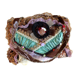 Shabby Chic Squarish Bag - Chocolate shabby-chic-slightly-gothic-bags