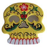 Floral Skull Mirror - Black floral-skulls ,halloween