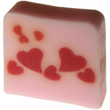 Hearts in Pink Soap - 115g Slice (rose) mother-s-day ,valentine-s-day