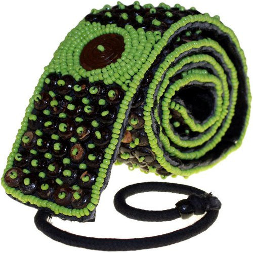 Surfer Vibe Beaded Belt - Lime summer-of-love-jewellery