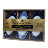 Spa Massage Candles - Peppermint Fresh (pack of 3) 100ml-massage-oils ,spa-massage-candles