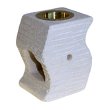 Stone Oil Burner - Stepped Wave sandstone-oil-burners