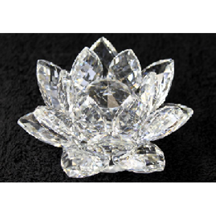 Crystal Lotus 100mm - Clear crystal-lotus