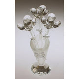 Crystal Flower in Crystal Vase (Clear) crystal-flowers-and-lotus