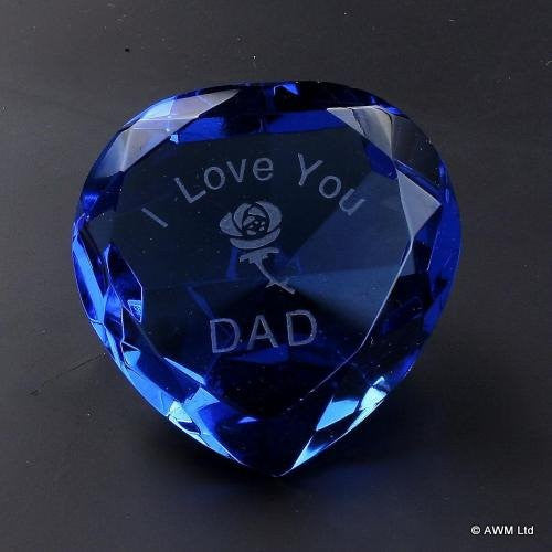 I Love You Dad & Rose Blue star-crystal-hearts ,father-s-day