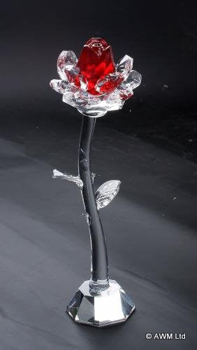 Red Rose - Height 140mm star-crystal-roses ,valentine-s-day