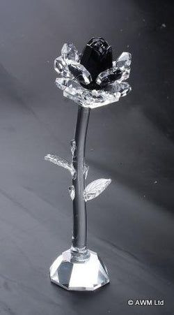 Black Rose - Height 140mm star-crystal-roses