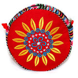 Tibetan Wheel of Life Bag - Blood Red tibetan-bags
