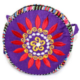 Tibetan Wheel of Life Bag - Blood Red tibetan-bags