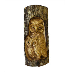 Owl Family Carving tree-trunk-carvings ,tree-trunk-carvings