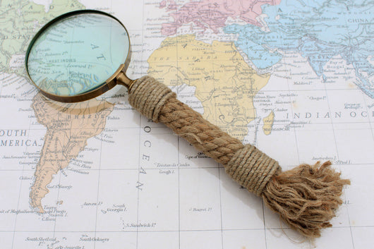 Vintage Magnifying Glasses - Rope Handle father-s-day ,antique-style-buddha-heads ,vintage-magnifying-glasses