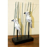 Wooden Art - Carved Garden Birds  carved-wooden-birds ,carved-wooden-birds