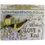 Wise Word Plaque Lrg - Love is Patient wise-words-plaques ,wise-words-plaques