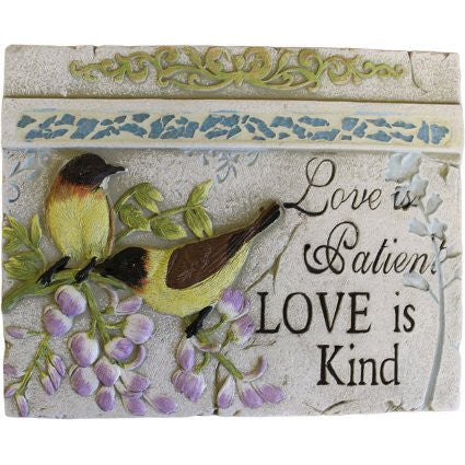 Wise Word Plaque Lrg - Love is Patient wise-words-plaques ,wise-words-plaques