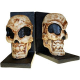 Skull Book Ends (pair) pretty-skulls-punk-wood-items ,halloween