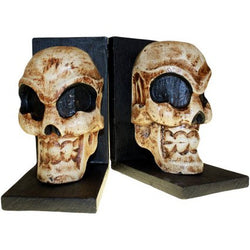 Skull Book Ends (pair) pretty-skulls-punk-wood-items ,halloween