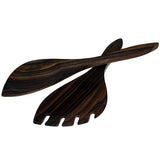 Salad Servers - Racquet Shape - Mahogany wooden-salad-servers ,wooden-salad-servers