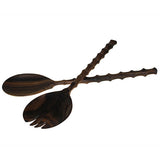 Salad Servers - Racquet Shape - Mahogany wooden-salad-servers ,wooden-salad-servers